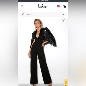 Lulus black jumpsuit